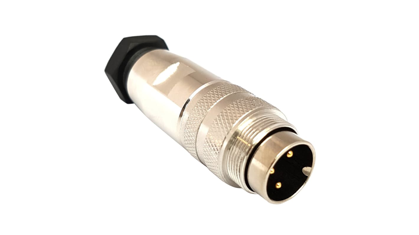 Bulgin Circular Connector, 6 Contacts, Panel Mount, M16 Connector, Plug, Male, IP67, Buccaneer M16 Series