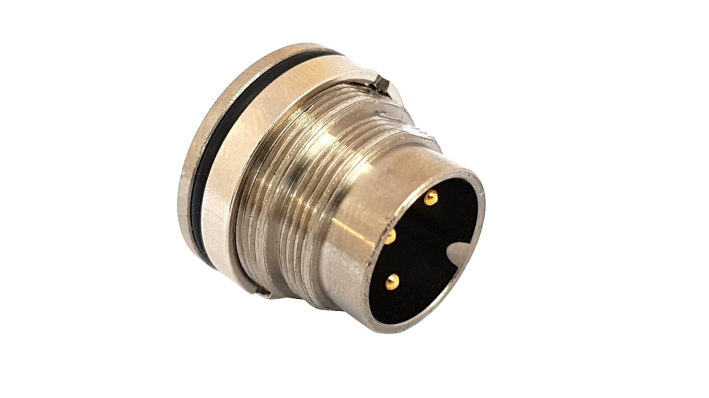 Bulgin Circular Connector, 4 Contacts, Panel Mount, M16 Connector, Plug, Male, IP67, Buccaneer M16 Series