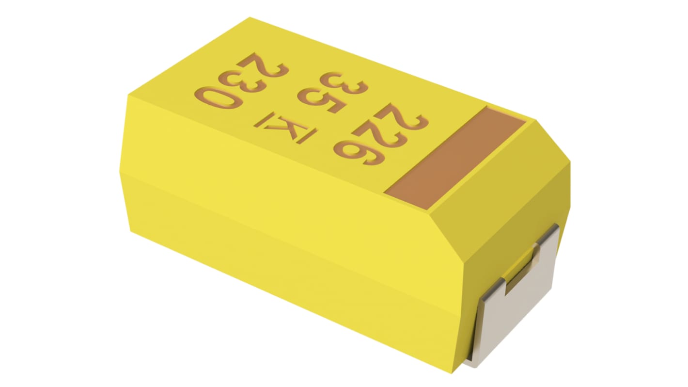 Tantalový kondenzátor, řada: T491 ±10% 150μF 20V dc, SMD, 7343-43 ESR 400mΩ MnO2 KEMET