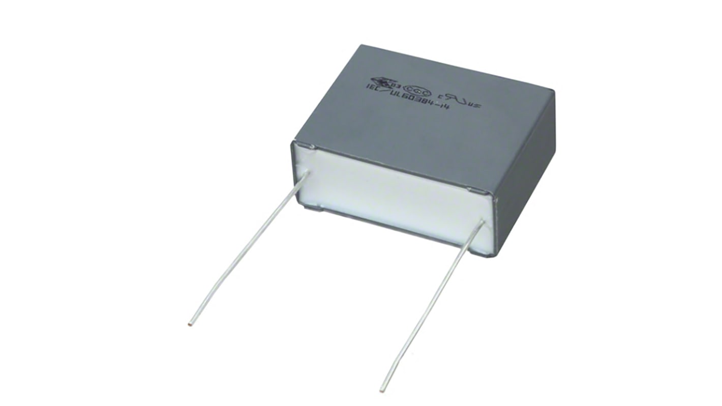 Condensatore a film KEMET, F863, 680nF, 310V ca, ±10%
