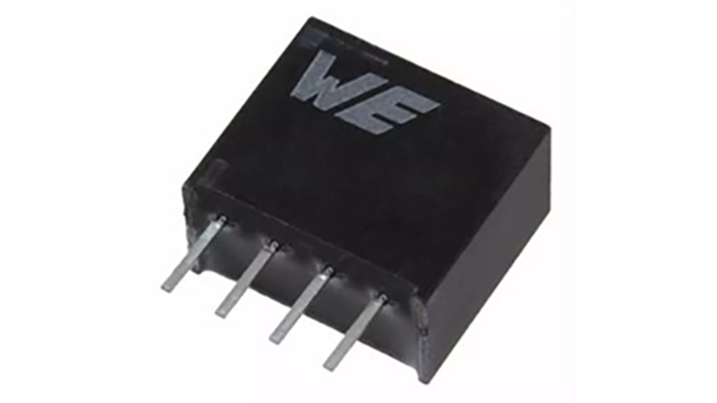 Wurth Elektronik DC/DC-Wandler Isoliert, ungeregelt 1-Kanal, 0mA 105 kHz SIP 4-Pin Fest