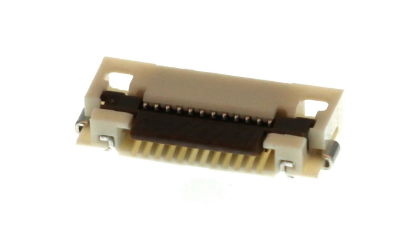 Molex, Easy-On, 52892 0.5mm Pitch 12 Way Right Angle Female FPC Connector, Solder