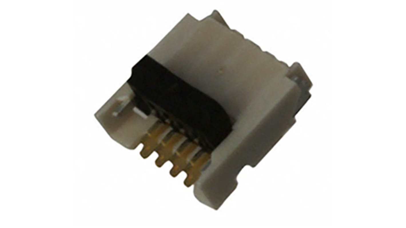 Conector FPC hembra a 90° Molex serie Easy-On de 4 vías, paso 0.5mm, 1 fila, SMT