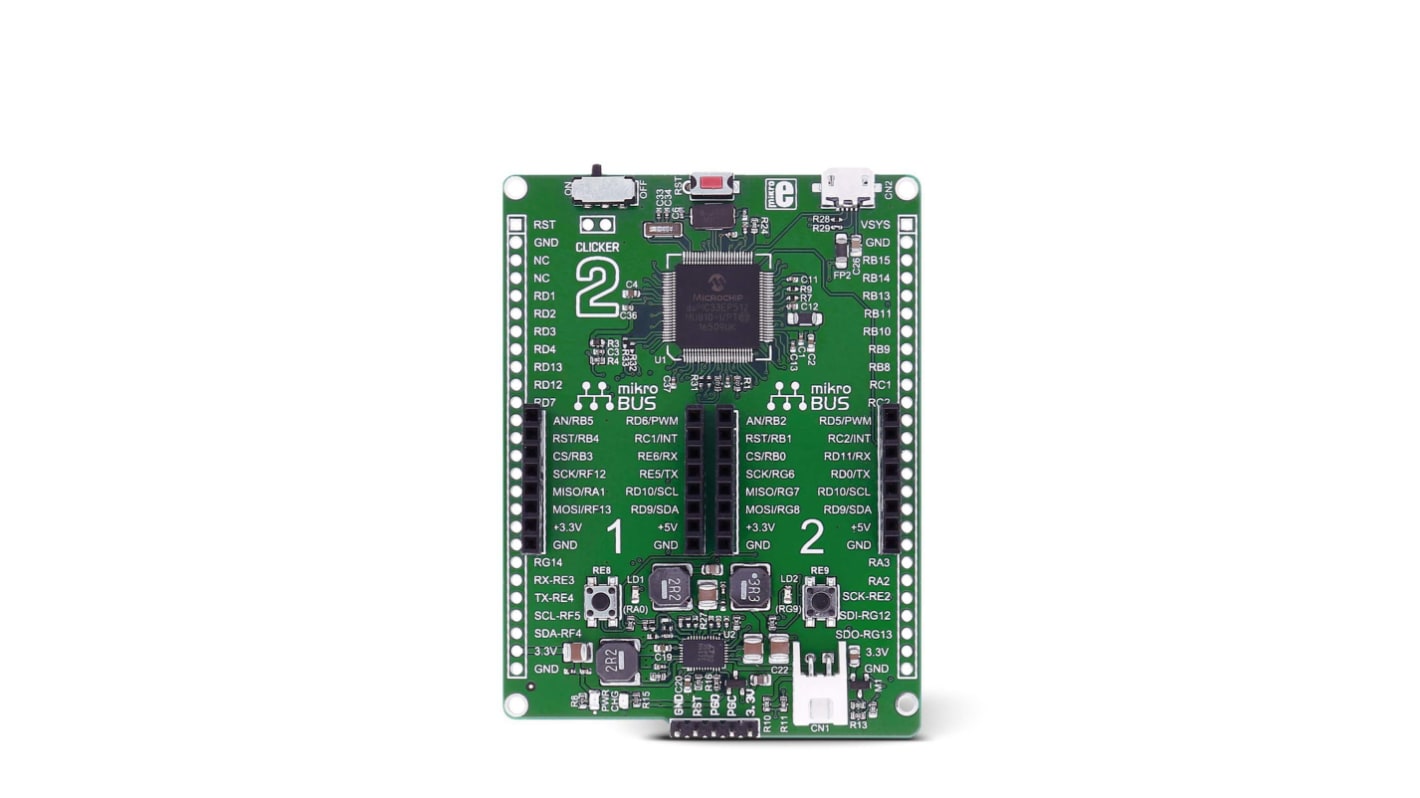 MikroElektronika Clicker 2 for dsPIC33 MCU Add On Board MIKROE-2567