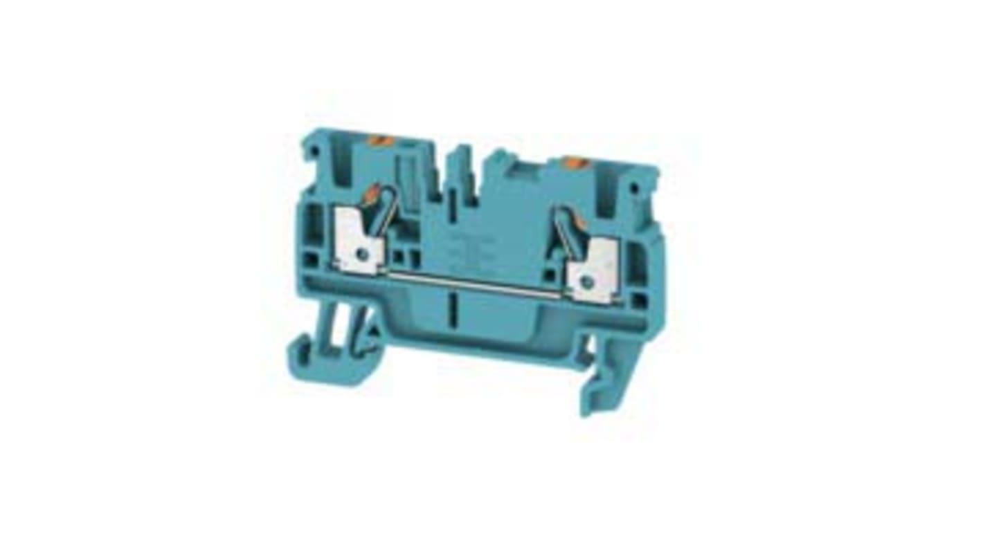 1521880000 Weidmuller A Series Blue DIN Rail Terminal Block, 2.5mm²