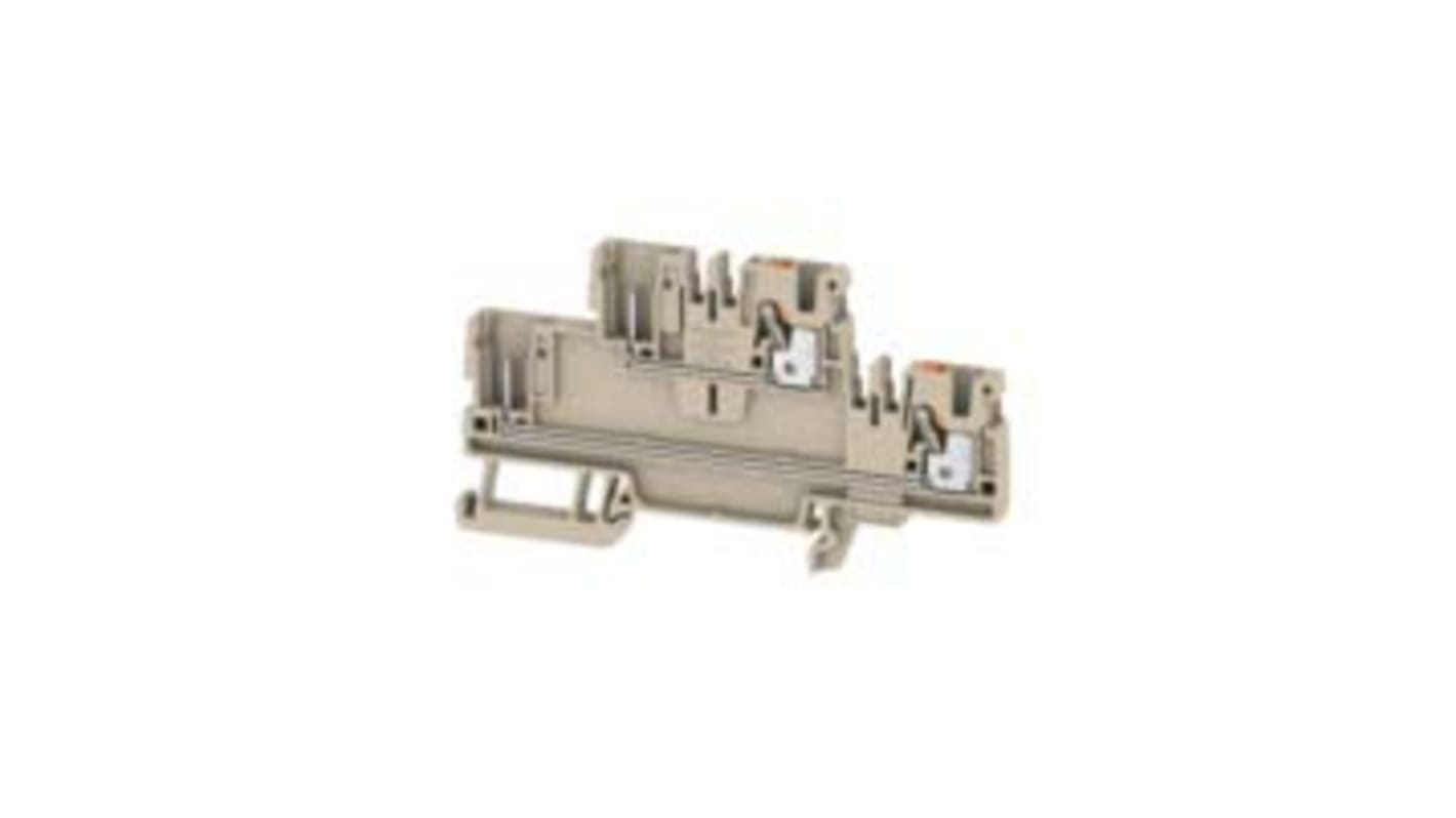 1548060000 Weidmuller A Series Beige DIN Rail Terminal Block, 2.5mm²