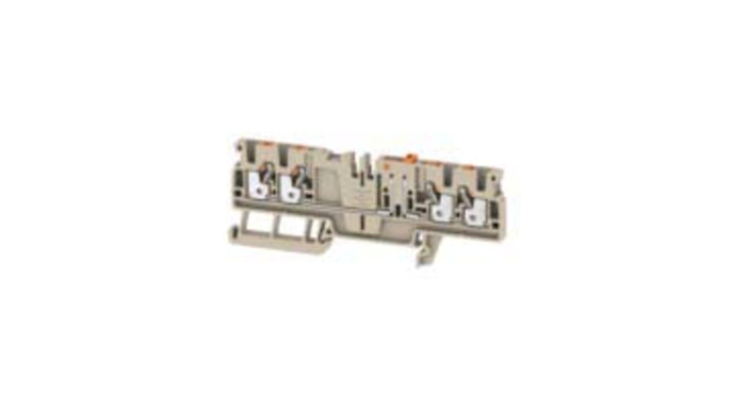 1989860000 Weidmuller A Series Beige DIN Rail Terminal Block, 2.5mm²