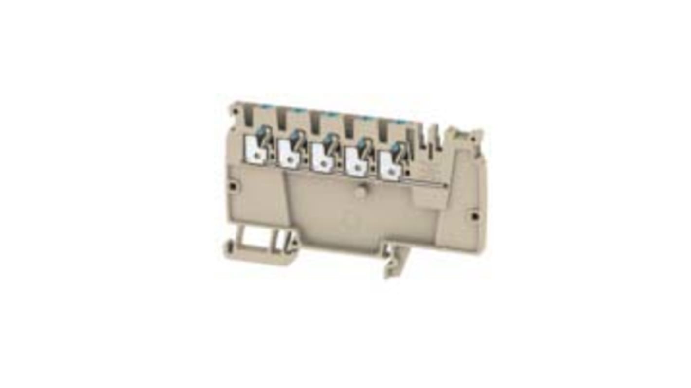 Weidmüller A Series Blue DIN Rail Terminal Block, 2.5mm², Single-Level, Push In Termination