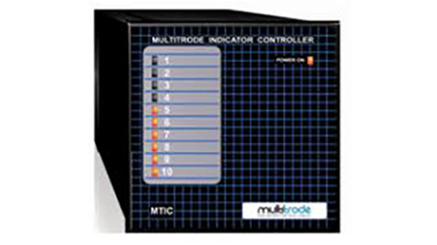 Xylem MTIC2 Series Level Controller - Panel Mount, 240 V ac 10 Analog 4 to 20 mA