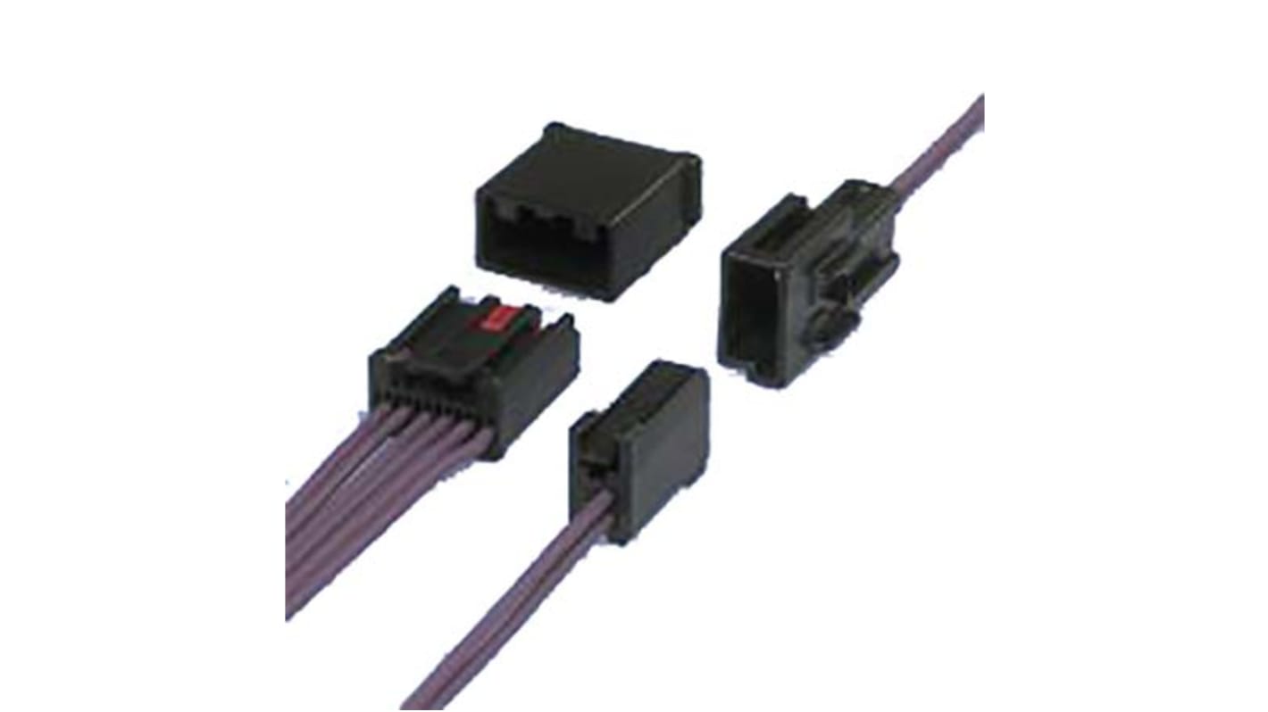 JST, AIT-II Automotive Connector Plug 6 Way, Crimp Termination