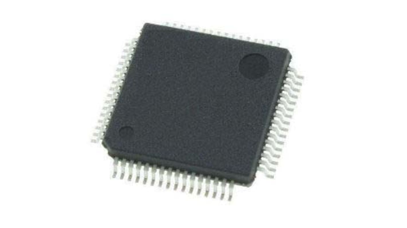 Microchip PIC32MK1024MCF064-I/PT, 32bit microAptiv MCU Microcontroller, PIC32MKMV, 120MHz, 1.024 MB Flash, 64-Pin TQFP