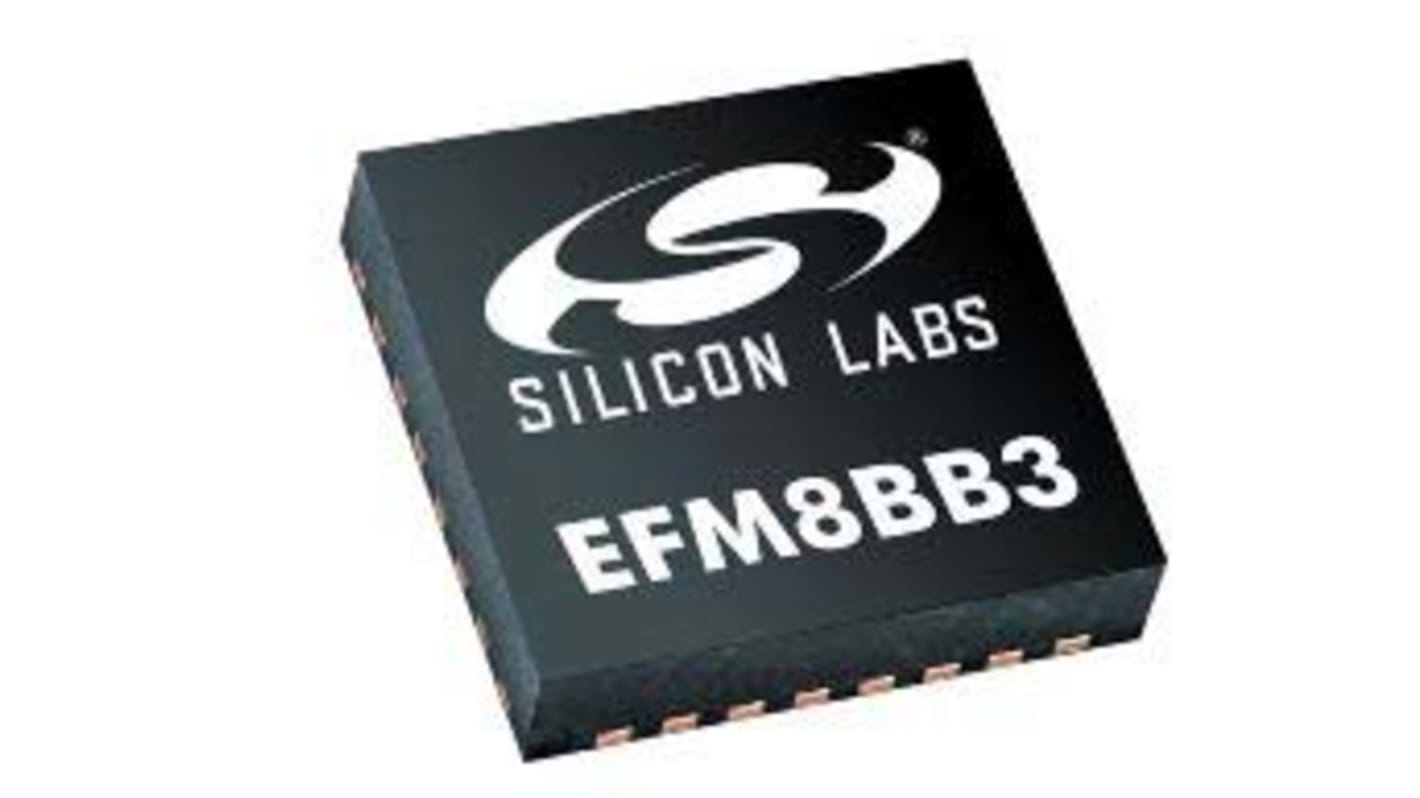 Microcontrôleur, 8bit, 2,304 ko RAM, 32 Ko, 50MHz, QFN 32, série EFM8BB3