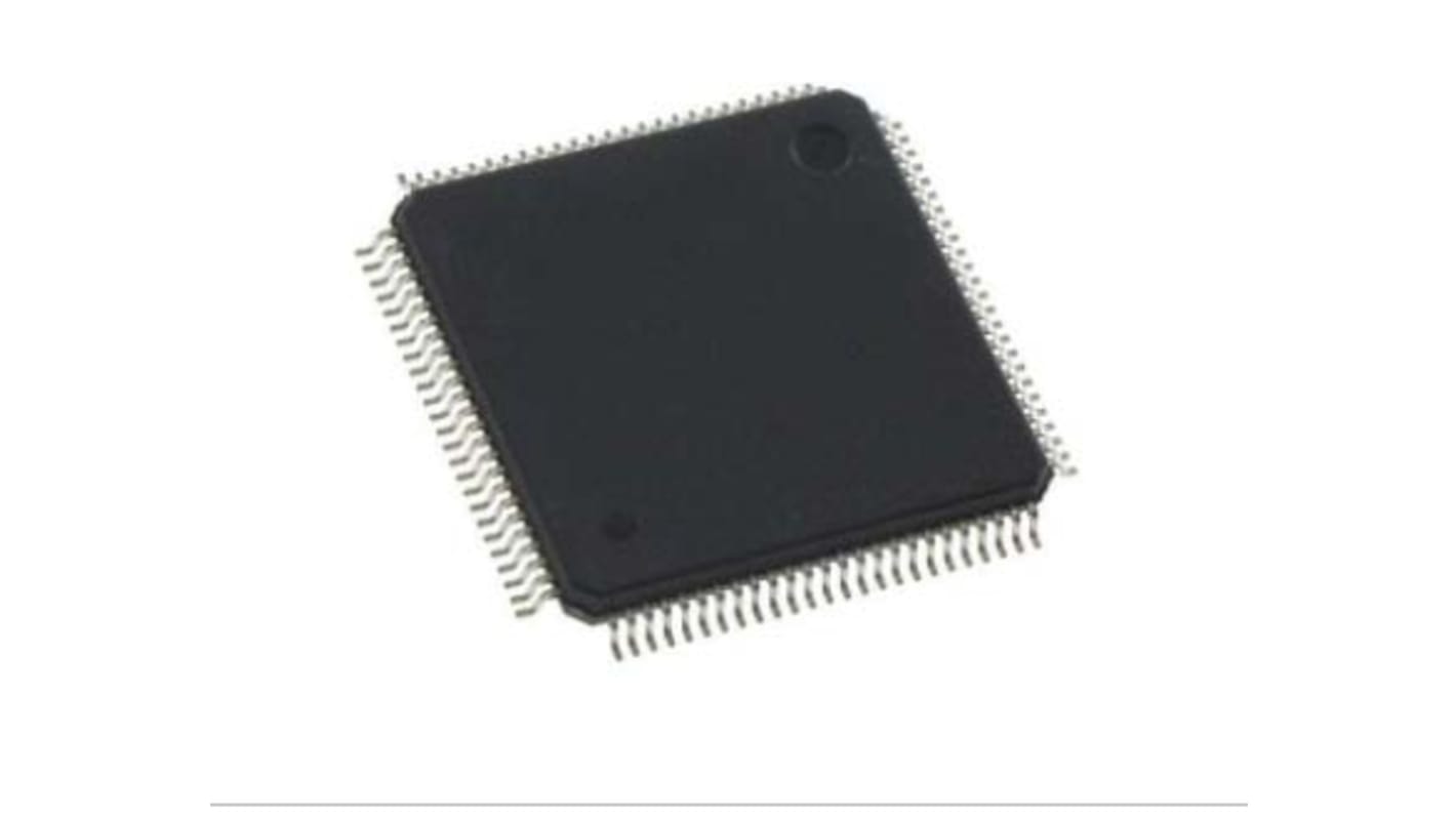 Microchip PIC32MK1024MCF100-I/PT, 32bit microAptiv MCU Microcontroller, PIC32MKMV, 120MHz, 1.024 MB Flash, 100-Pin TQFP