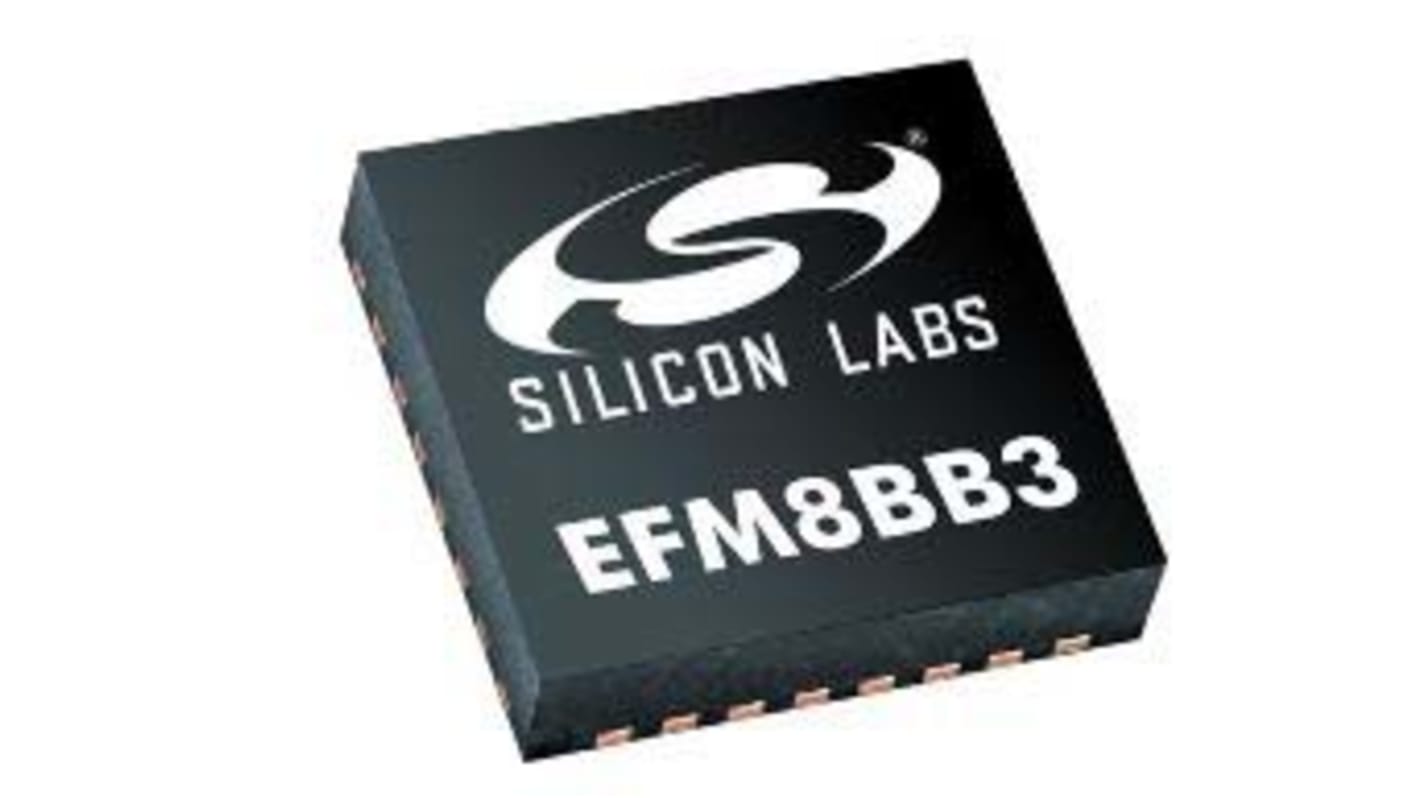 Silicon Labs EFM8BB31F32I-B-4QFN24, 8bit CIP-51 Microcontroller, EFM8BB3, 50MHz, 32 kB Flash, 24-Pin QFN