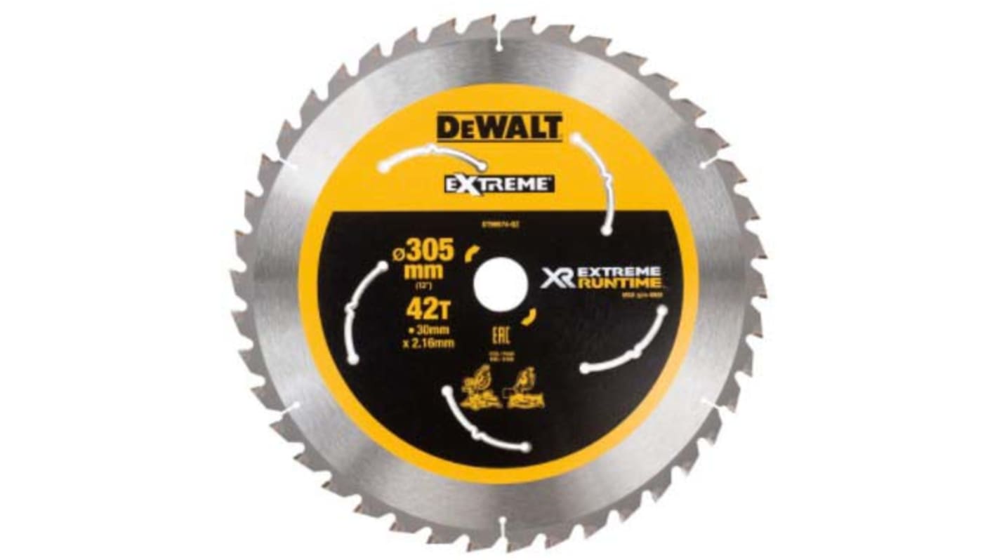 FLEXVOLT Mitre Saw Blade 305mmX30mmX42T