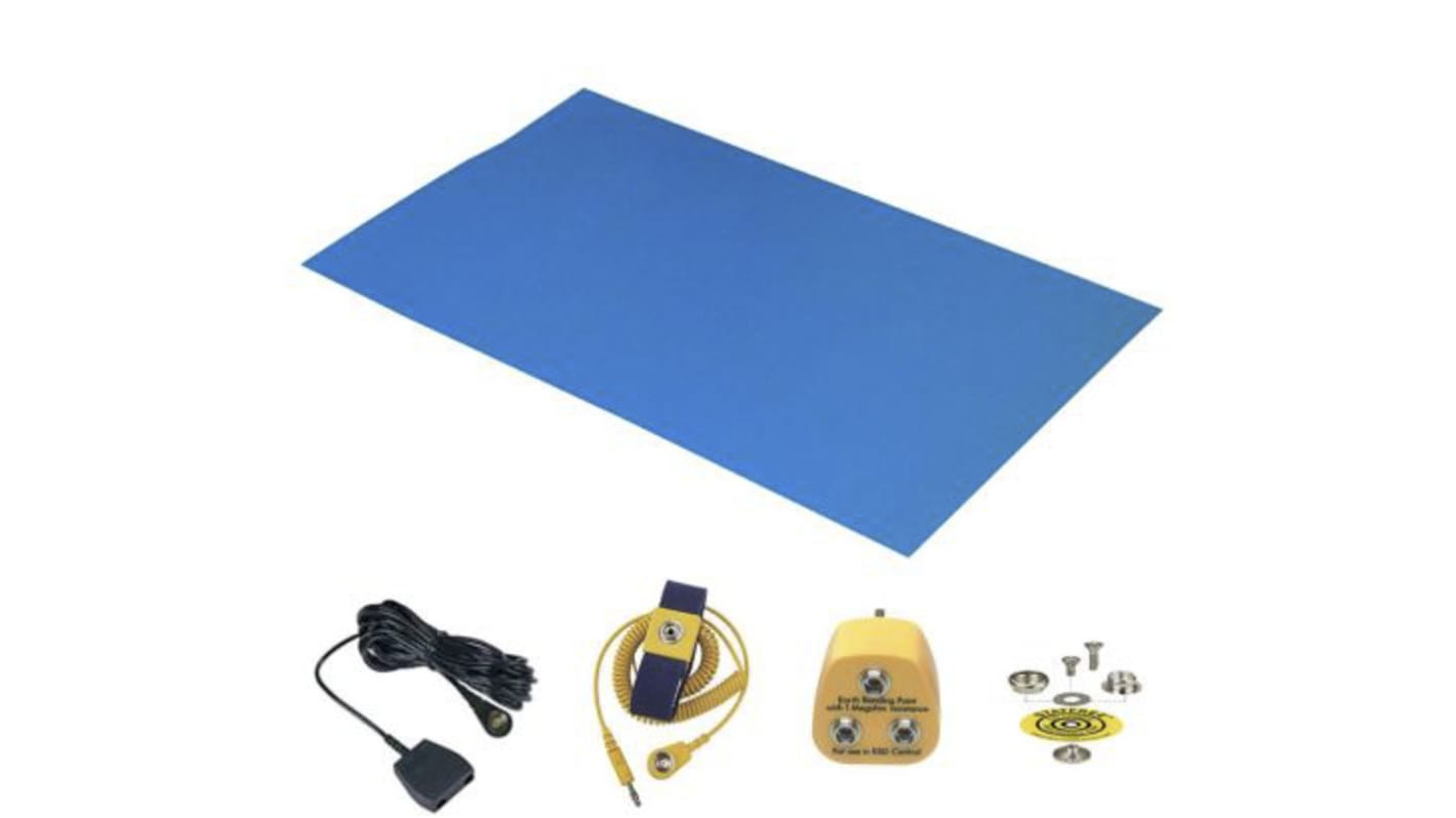 Bench ESD-Safe Mat Kit, 1.2 (Worksurface Mat)m x 0.6 (Worksurface Mat)m x 1.5 (Worksurface Mat)mm