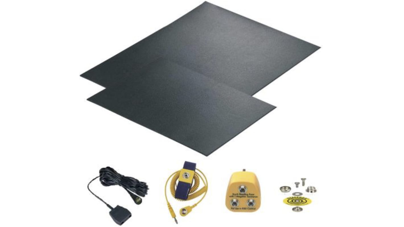 Kit per il campo ESD RS PRO, Presa 10mm, Bottone 10mm, spina tipo G - UK