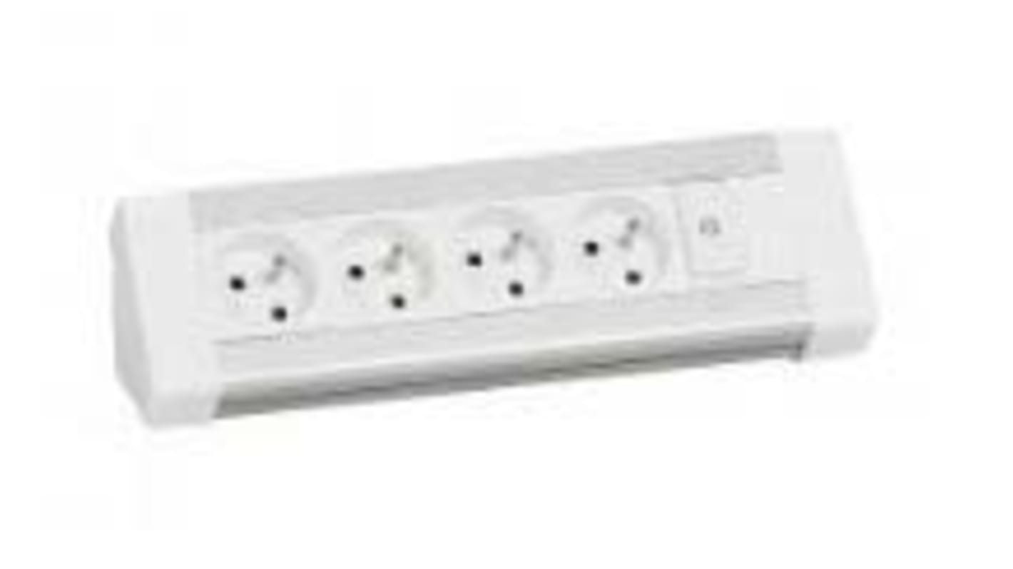 Regleta de bases Legrand 0 546 00, 4 conectores, 16A Conector hembra NF