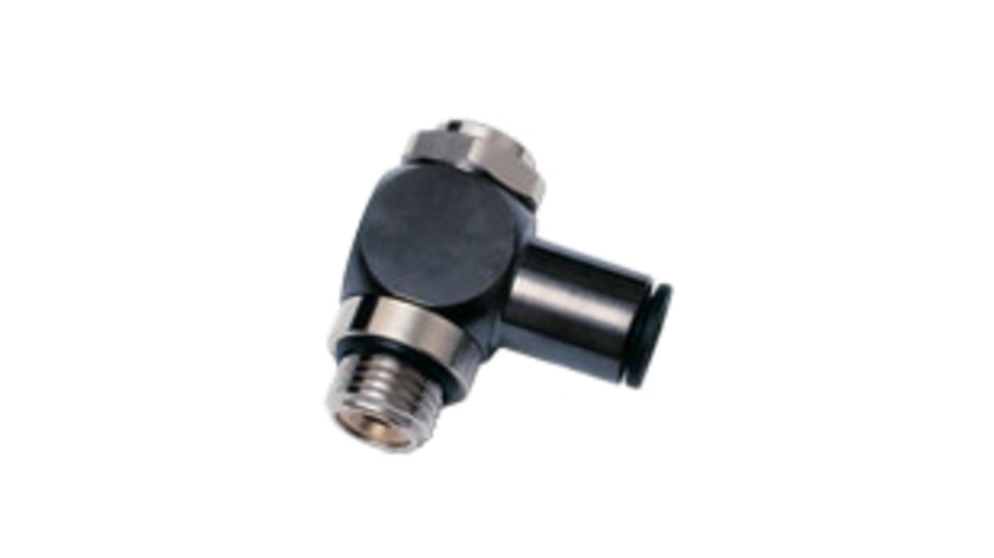 Legris 7140 Series Threaded Flow Regulator, G 3/8 Female Inlet Port x G 3/8 Male Outlet Port