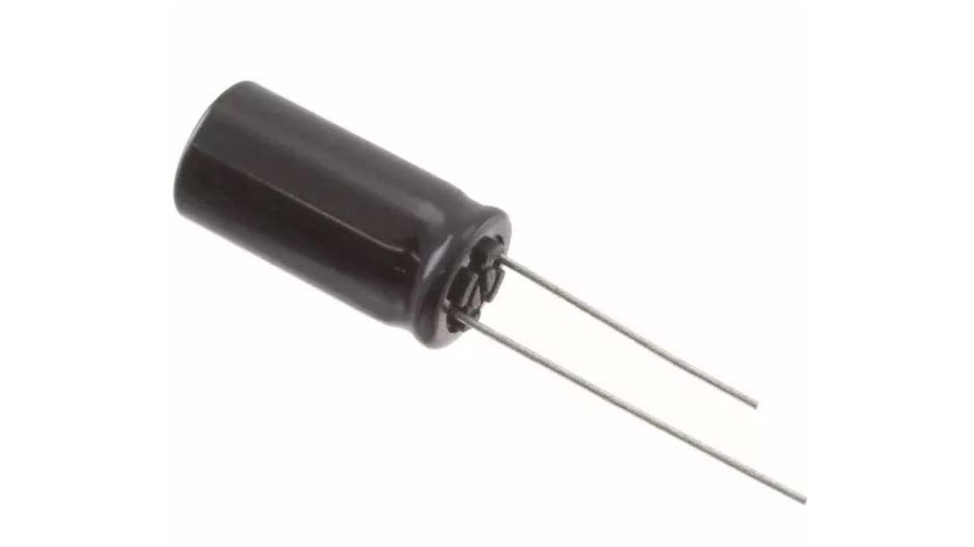 Condensador electrolítico Panasonic serie FS, 1800μF, ±20%, 16V dc, Radial, Orificio pasante, 10 (Dia.) x 20mm, paso 5mm