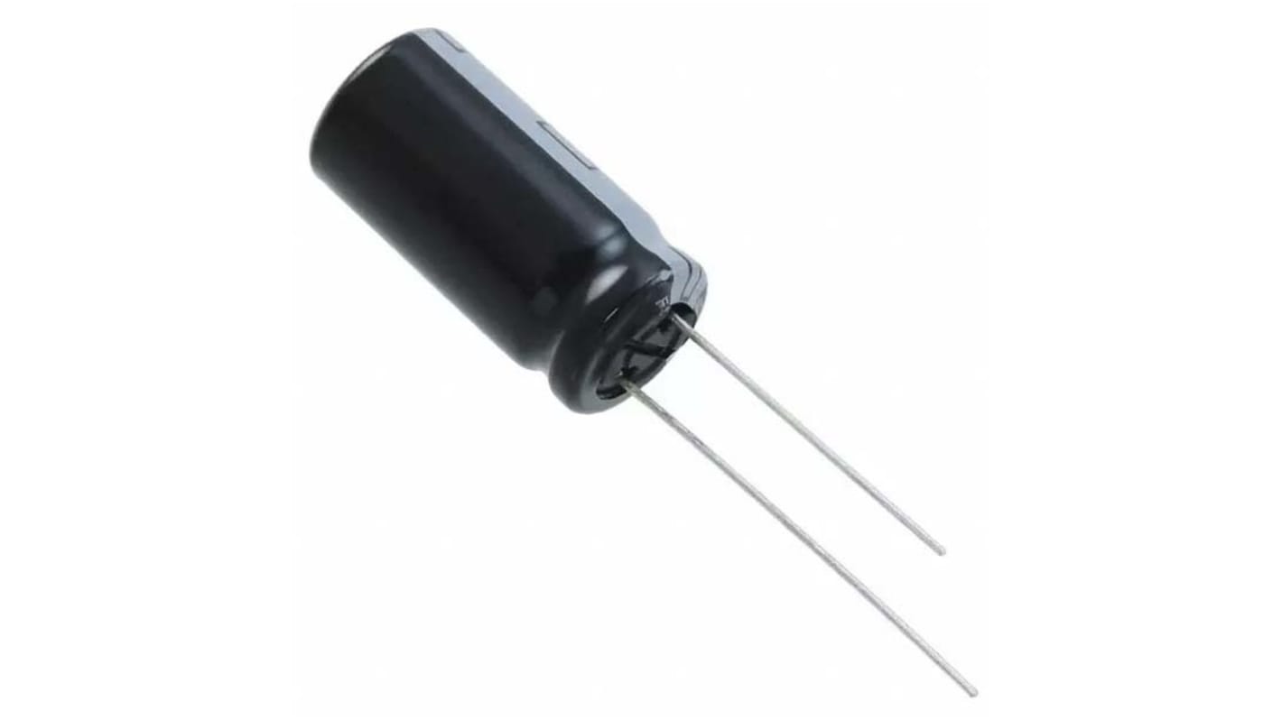 Panasonic FS, THT Aluminium-Elektrolyt Kondensator 2200μF ±20% / 25V dc, Ø 12.5mm x 25mm, bis 105°C