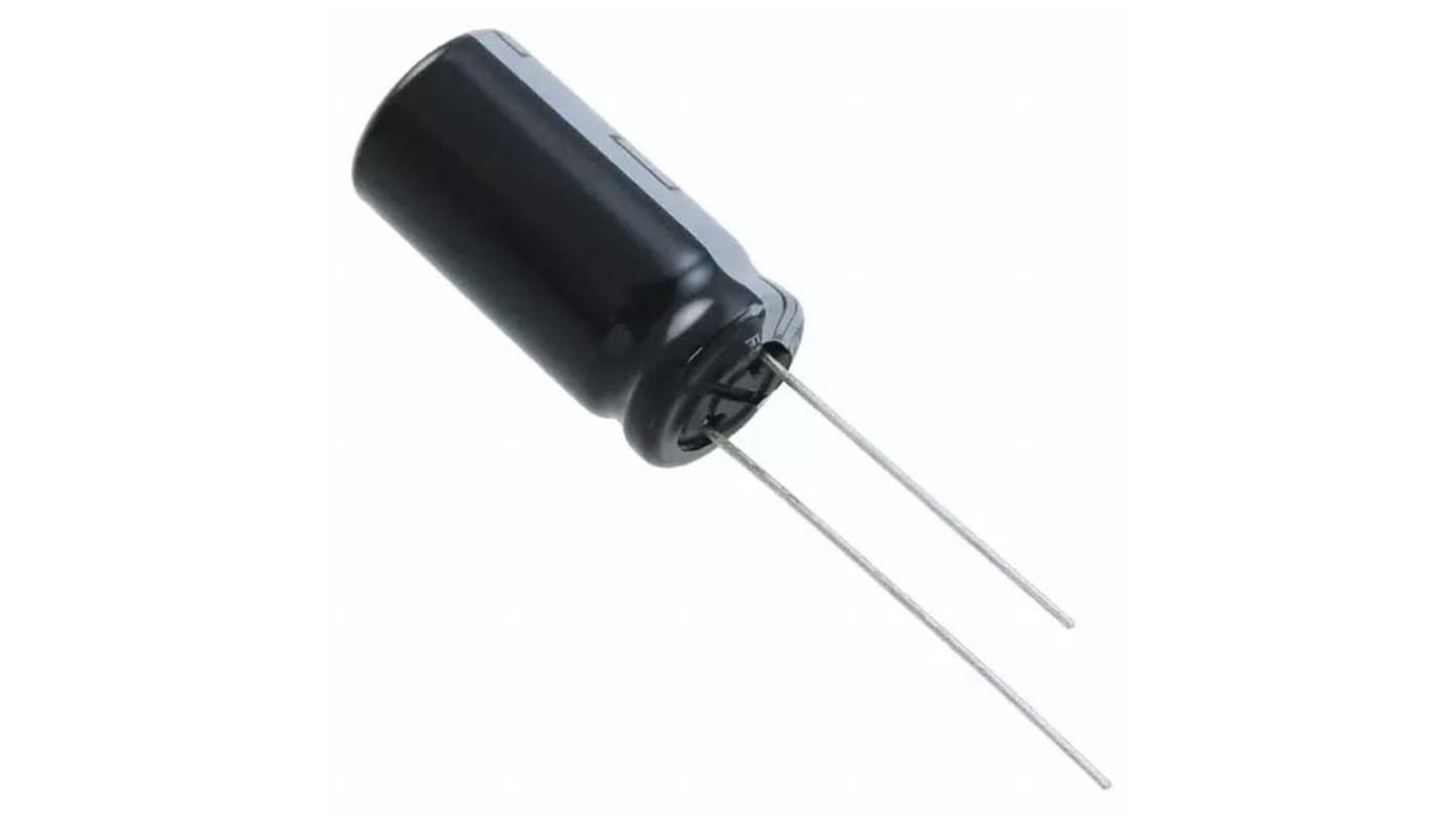 Panasonic 2200μF Aluminium Electrolytic Capacitor 25V dc, Radial, Through Hole - EEUFS1E222