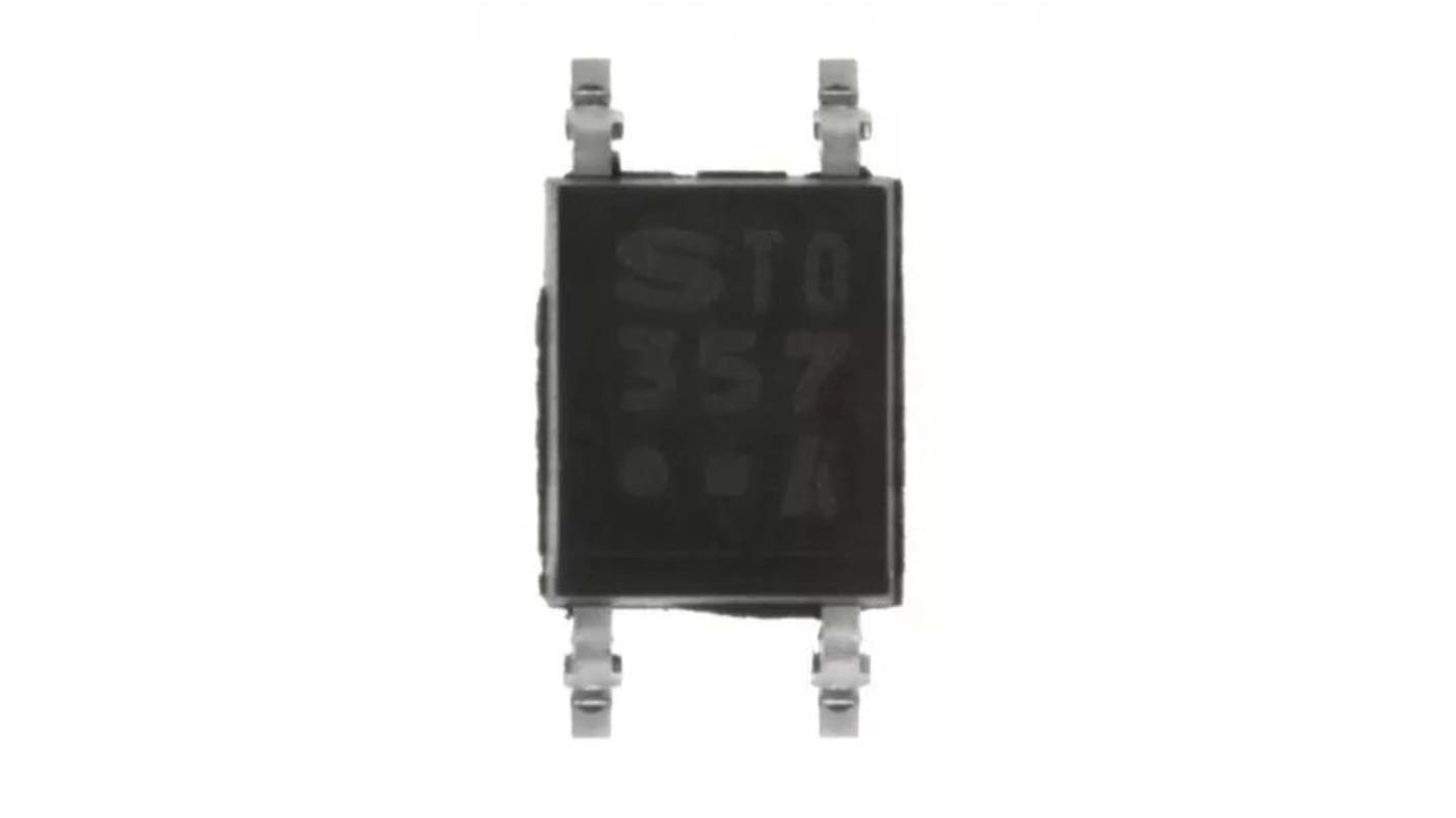 Optoacoplador Sharp PC357 de 1 canal, Vf= 1.4V, Viso= 3,75 kV, IN. AC, OUT. Transistor, mont. superficial, encapsulado