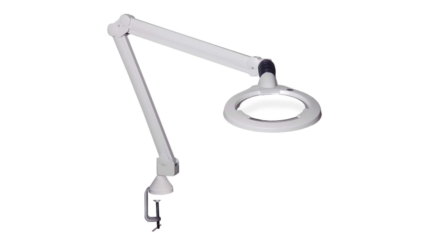 Luxo CIL027984 LED Magnifying Lamp with Table Clamp Mount, 5dioptre, 165mm Lens Dia., 165mm Lens