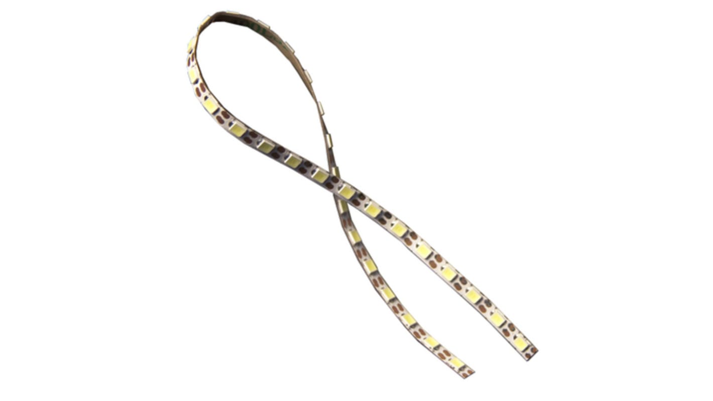 JKL Components 3.3V dc White LED Strip Light, 7000K Colour Temp, 240mm Length