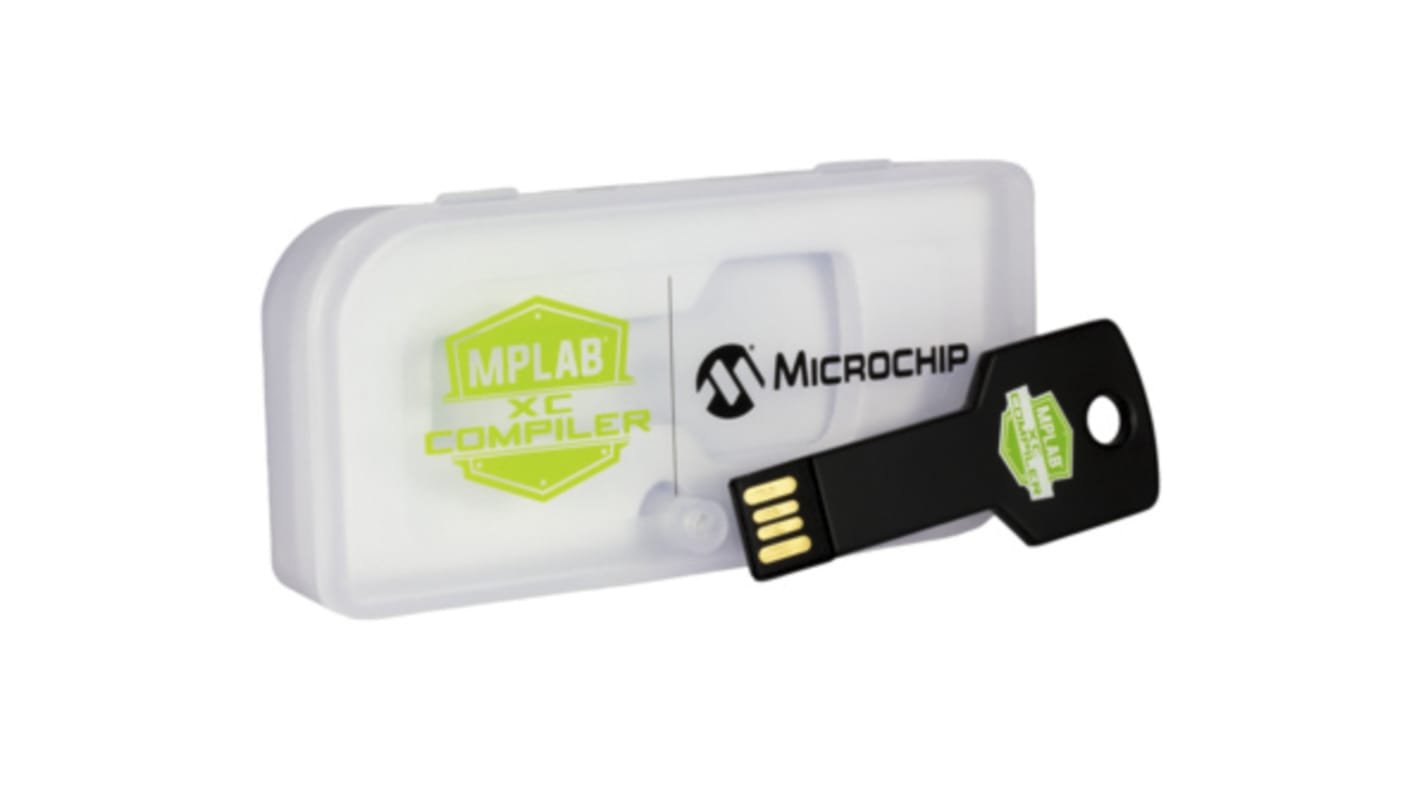 Compilatore MPLAB XC8 con licenza dongle PRO Microchip per Linux, macOS, Windows
