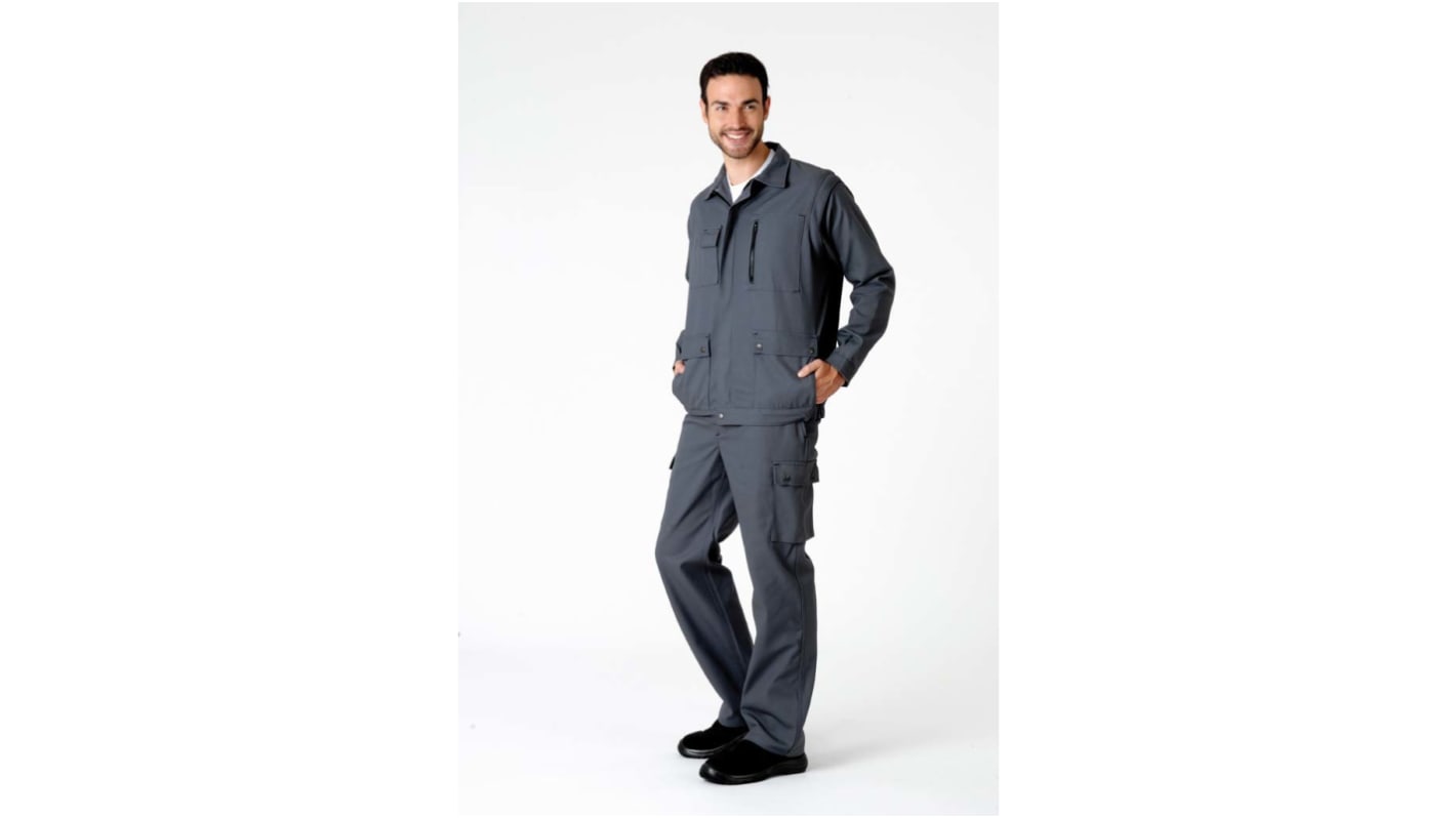 Pantalon de travail Muzelle Dulac Jarnioux Plus, 76 → 80cm Homme, Gris en Coton