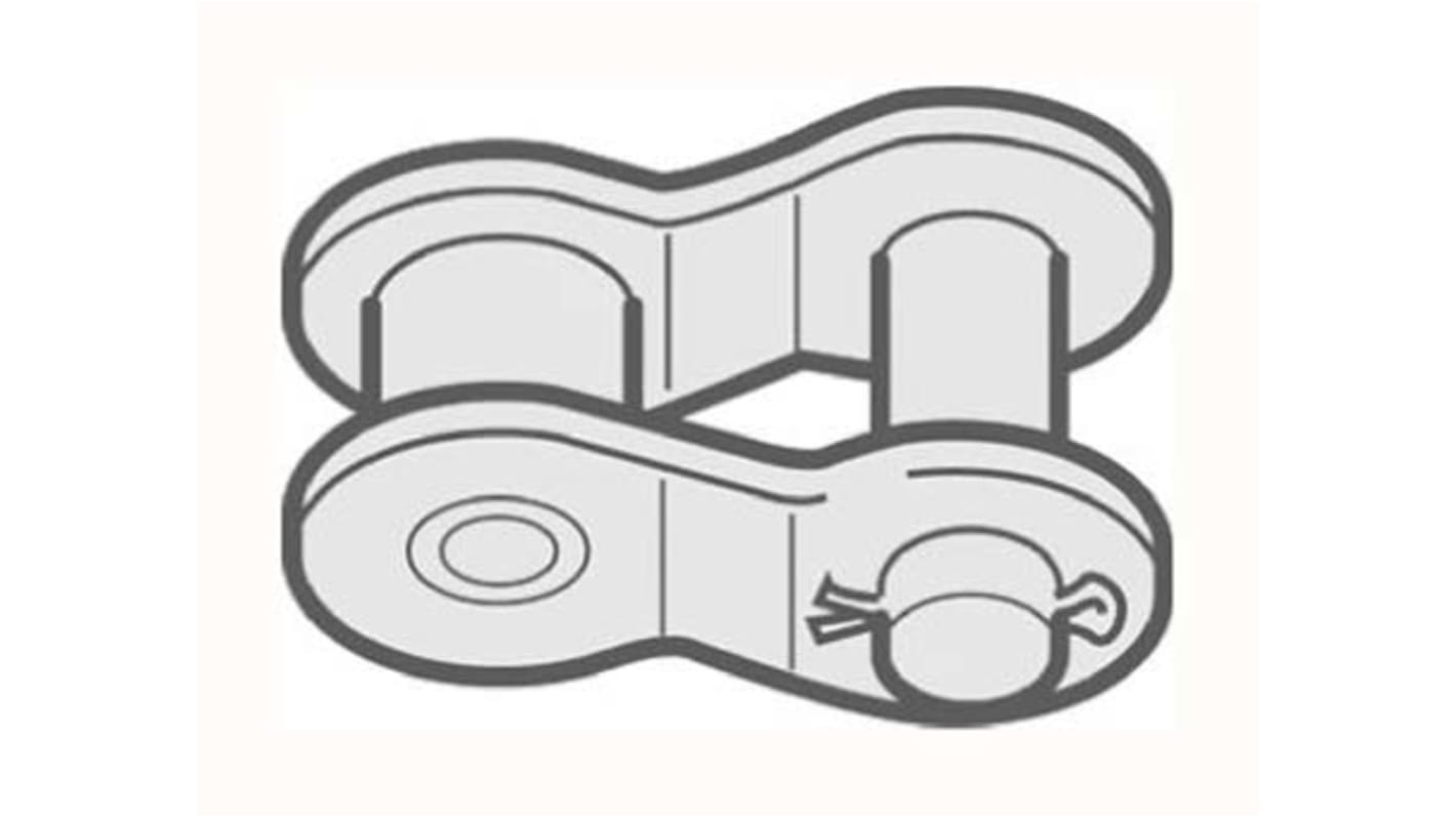 Renold 10B-1 Connecting Link Steel Roller Chain Link