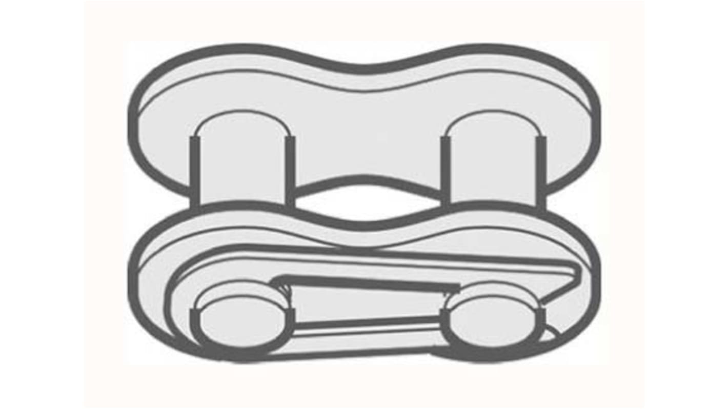 Renold 12B-1 Connecting Link Steel Roller Chain Link