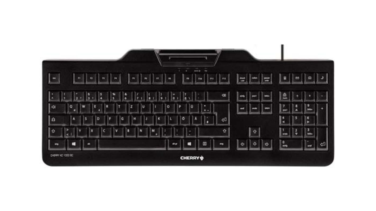 Klávesnice, Kabelová, Černá, USB AZERTY normální klávesy 105 + 4 (Hot Keys) x 46mm x 458mm Cherry