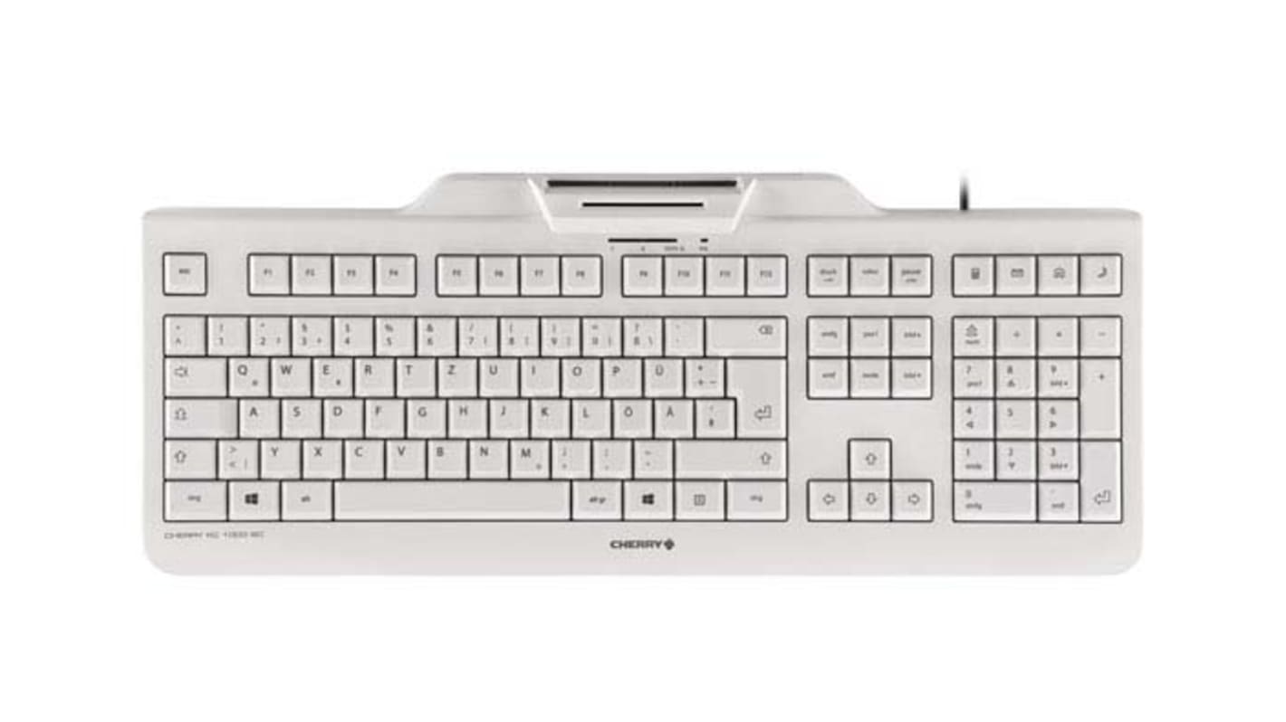 Cherry Wired USB Keyboard, QWERTZ, Grey