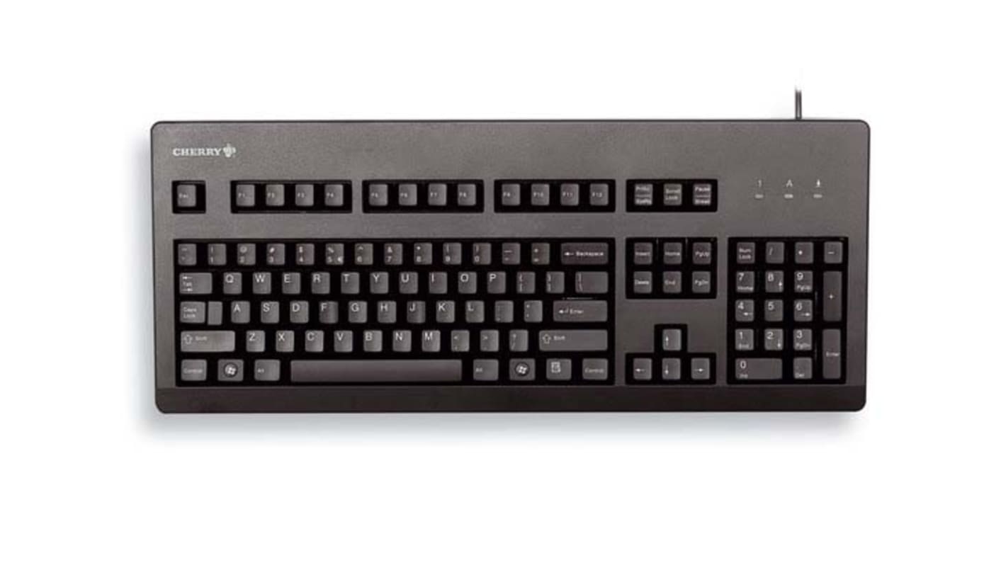 Cherry Wired USB Keyboard, QWERTZ, Black