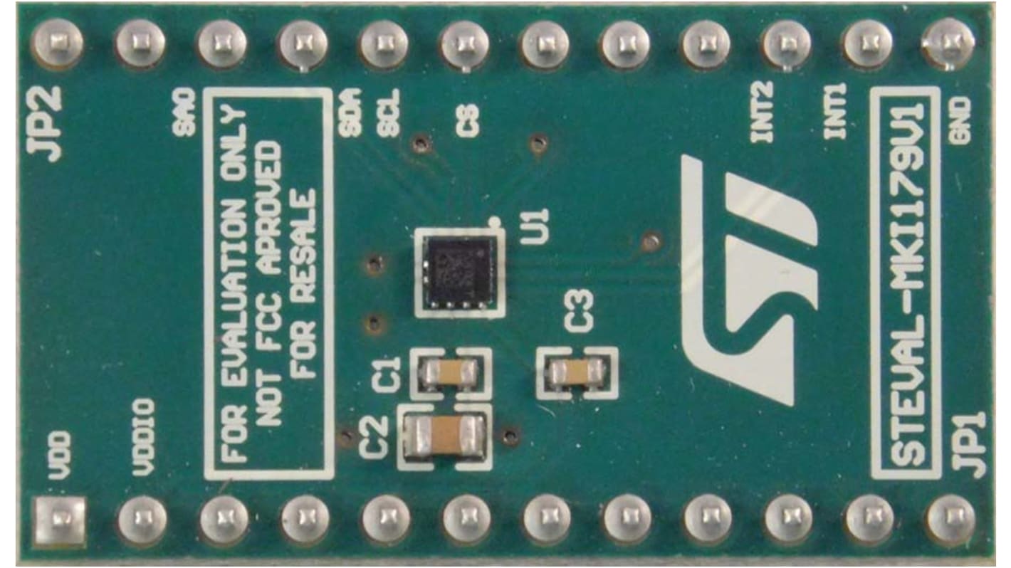 Scheda adattatore LIS2DW12 DIL24 Socket STMicroelectronics, con Sensore accelerometro