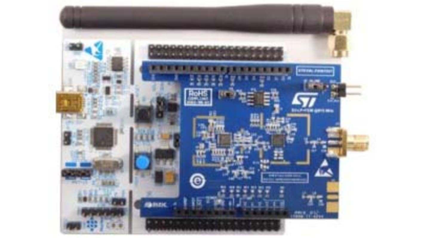 STMicroelectronics Sub 1GHz RF Transceiver Development Kit for STM32L Low Power MCU Controls 860 → 940MHz