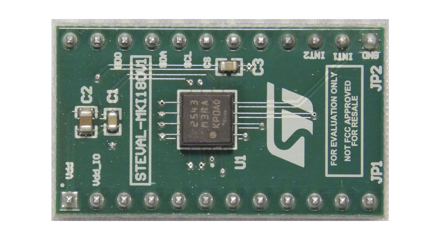 Placa de adaptador Sensor de acelerómetro STMicroelectronics LIS3DHH DIL24 Socket - STEVAL-MKI180V1