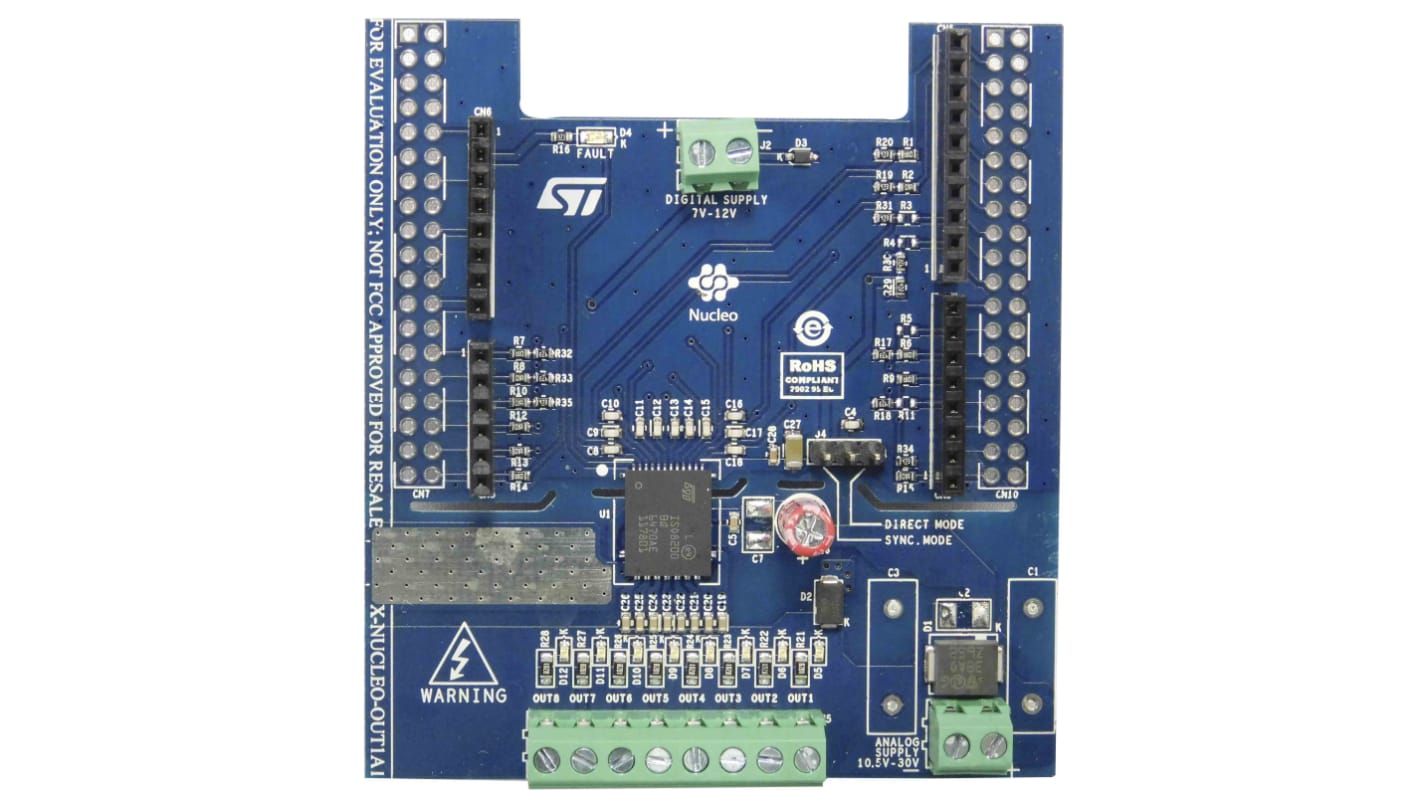 STMicroelectronics ISO8200BQ, SMC30J30CA, STPS1H100A 評価キット X-NUCLEO-OUT01A1