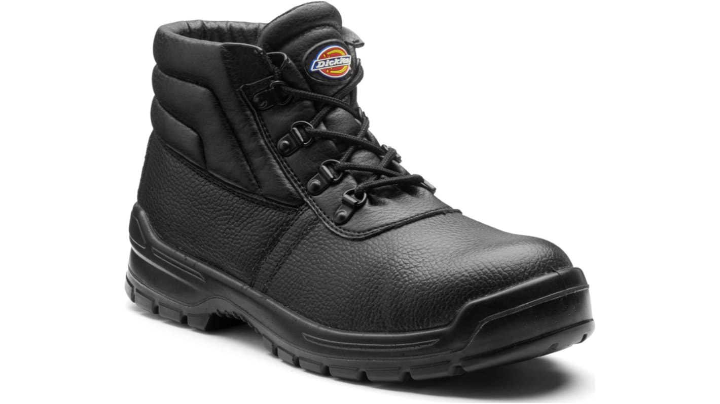 Dickies Redland II Black Steel Toe Capped Safety Boots, UK 8, EU 42
