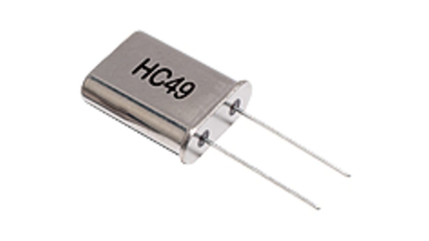 IQD 2MHz Crystal Unit ±50ppm HC49 2-Pin 11.05 x 4.65 x 13.46mm