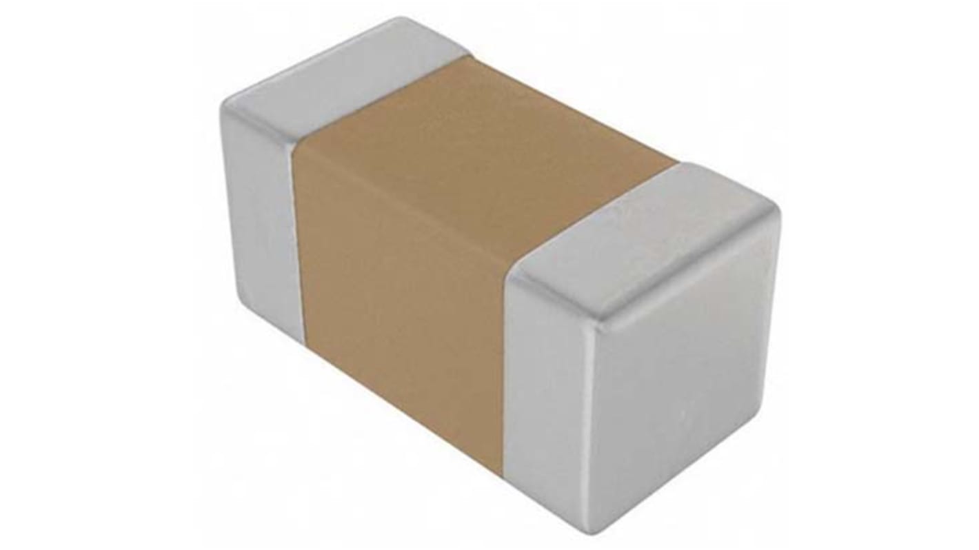 KEMET 4.7nF Multilayer Ceramic Capacitor MLCC, 50V dc V, ±1% , SMD