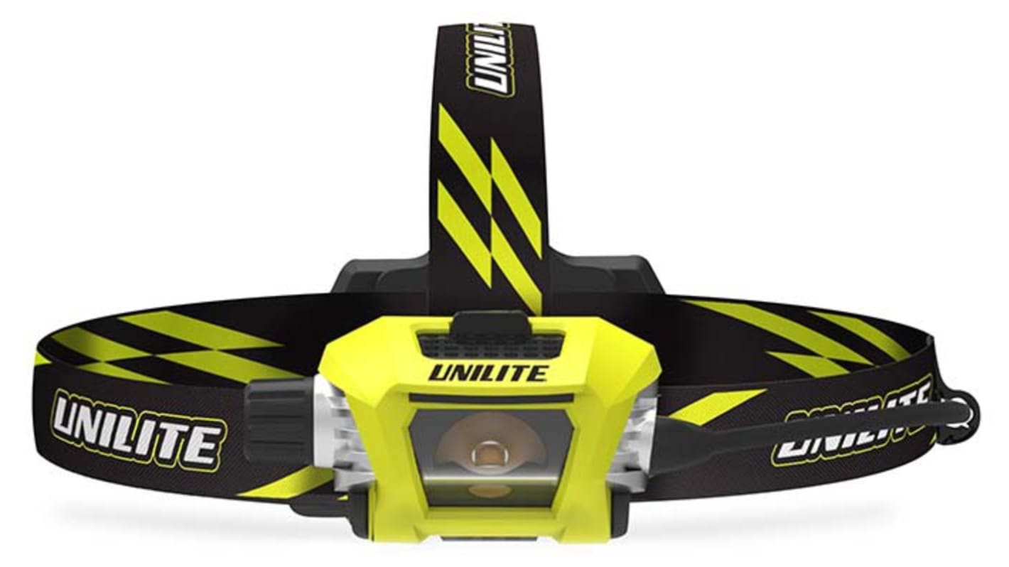 Unilite PS-HDL9R Fejlámpa LED Fejlámpa újratölthető, Műanyag, 750 lm IPX6, Sárga 275g Nem