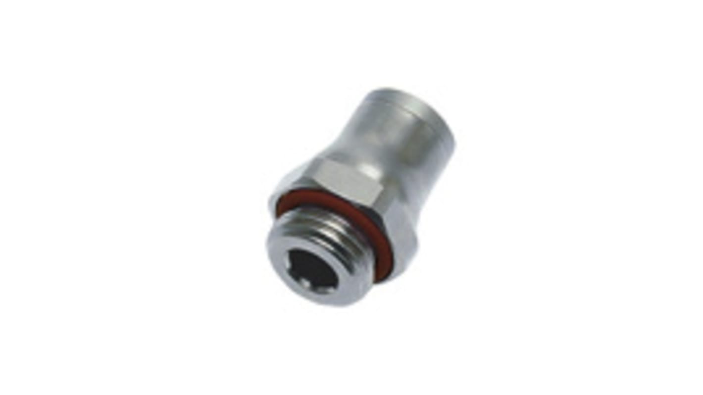 Legris LF3600 Series Straight Threaded Adaptor, G 1/4 Male to Push In 12 mm, Threaded-to-Tube Connection Style