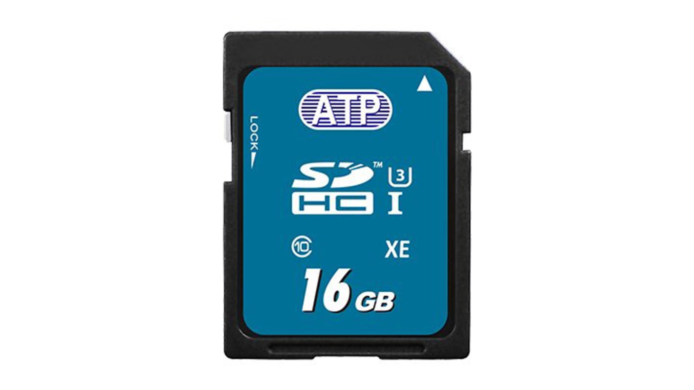 ATP 16 GB Industrial SDHC SD Card, Class 10, UHS-1 U1