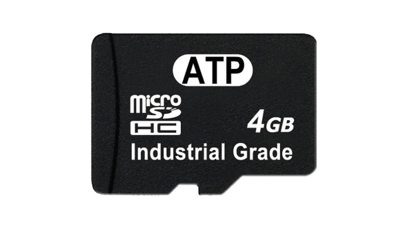 AF4GUDIWACXM ATP 4 GB Industrial MicroSDHC Micro SD Card, Class 10