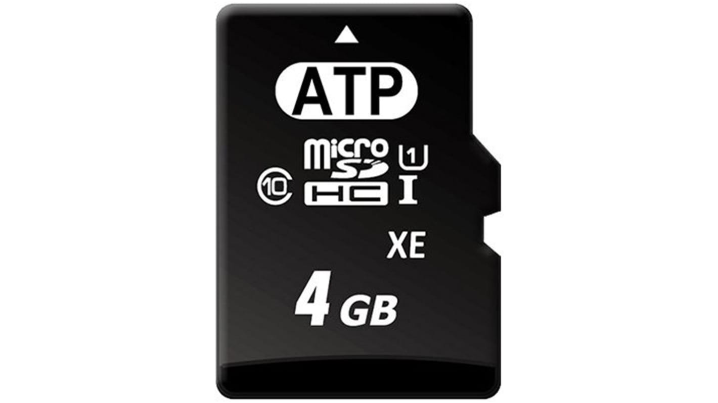 AF4GUD3AWAAIX ATP 4 GB Industrial MicroSDHC Micro SD Card, Class 10