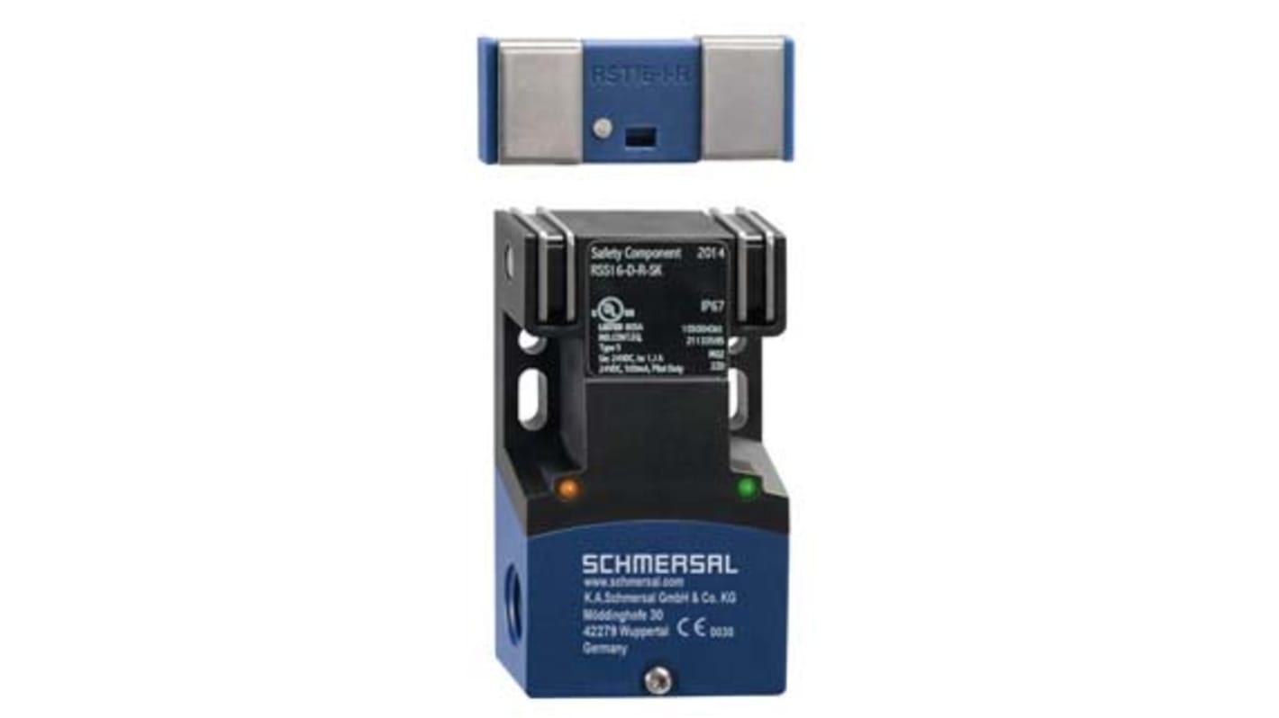 Schmersal RSS16 Series RFID Non-Contact Safety Switch, 26.4V dc, Reinforced Thermoplastic Housing, Screw