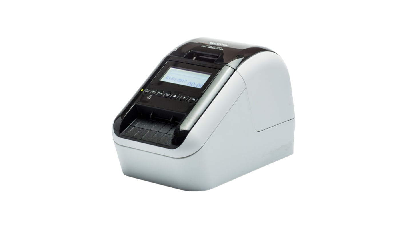 Impresora de etiquetas Brother QL-820NWB, conectividad USB, Wi-Fi